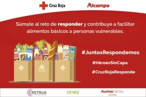 Alcampo canaliza una donación para el Plan Cruz Roja Responde valorada en 173.400 euros